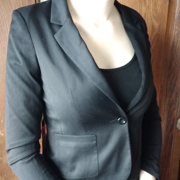 Black DIVIDED Blazer Size 6 H&M - Picture 4 of 7